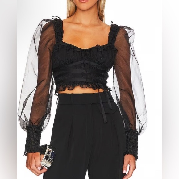 For Love And Lemons Tops - For Love and Lemons Elegant Black Top